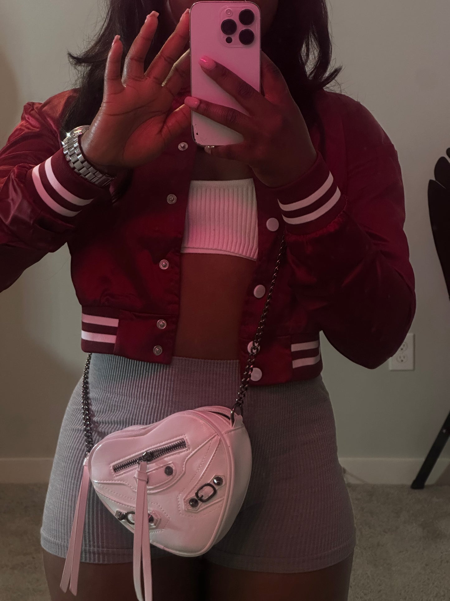 Red Bomber Jacket