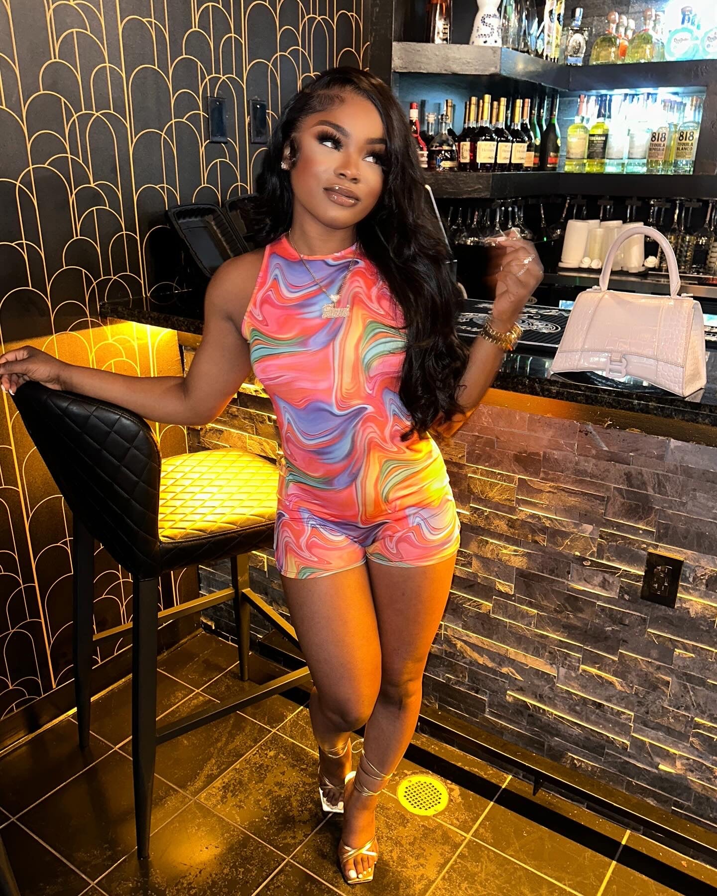 Pink sherbet romper