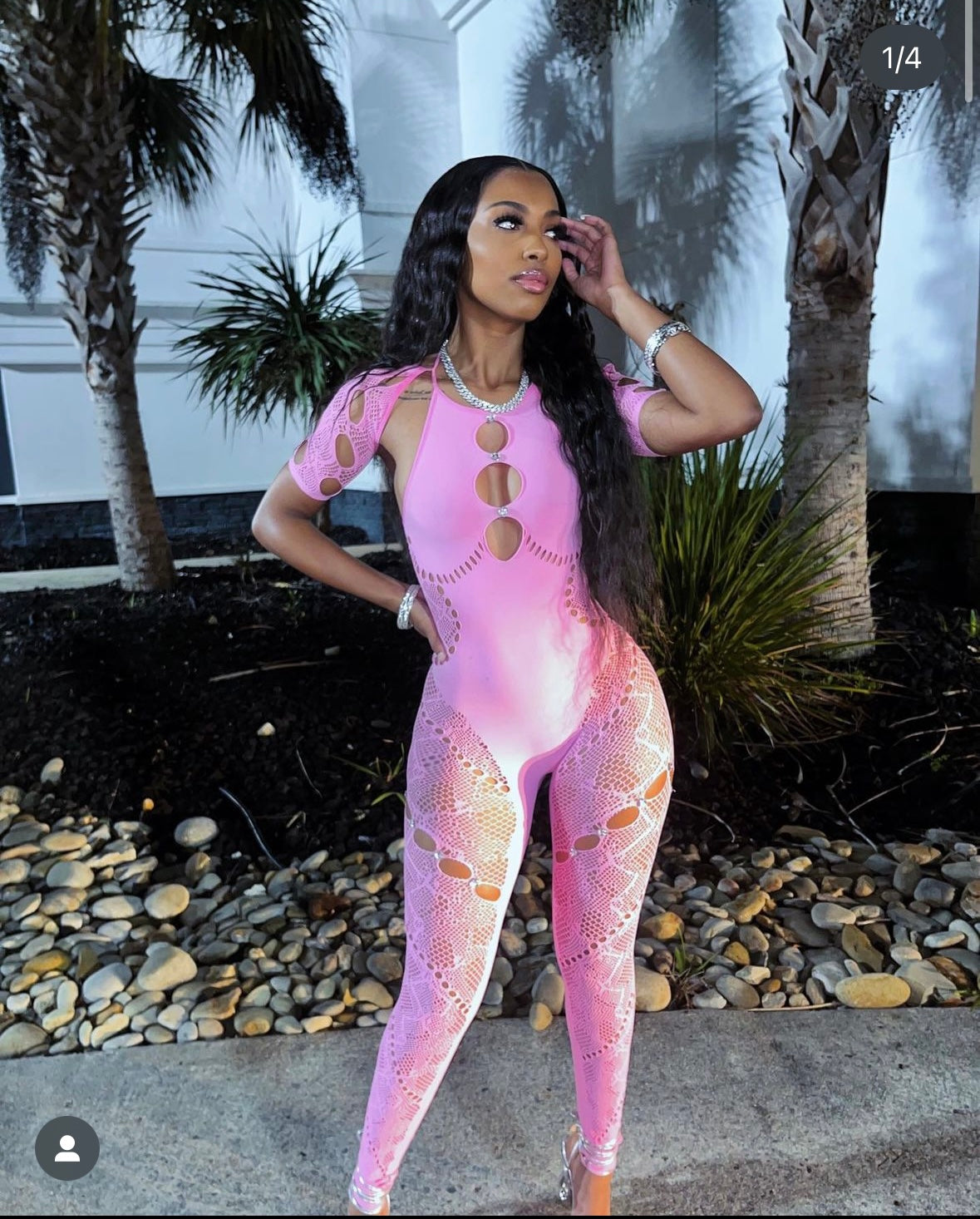 IT GIRL MESH JUMPSUIT