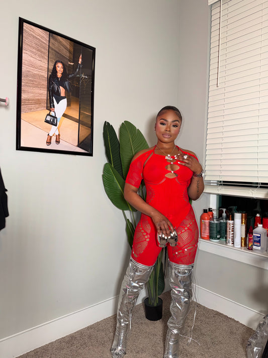 IT GIRL MESH JUMPSUIT