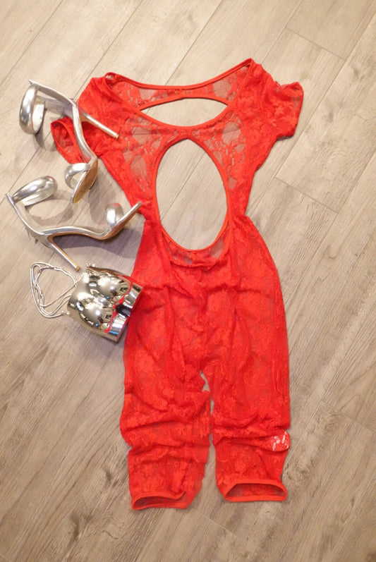 Drama Queen Lace Romper