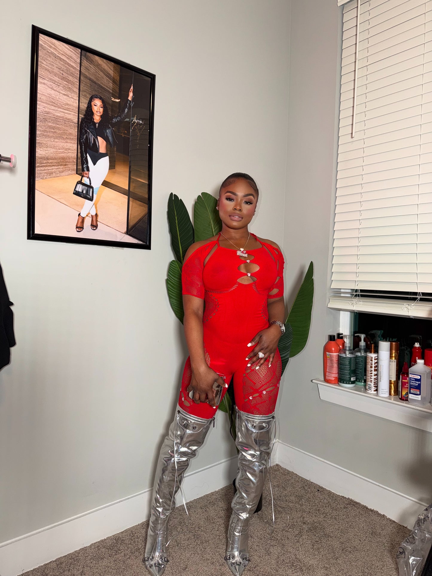 IT GIRL MESH JUMPSUIT