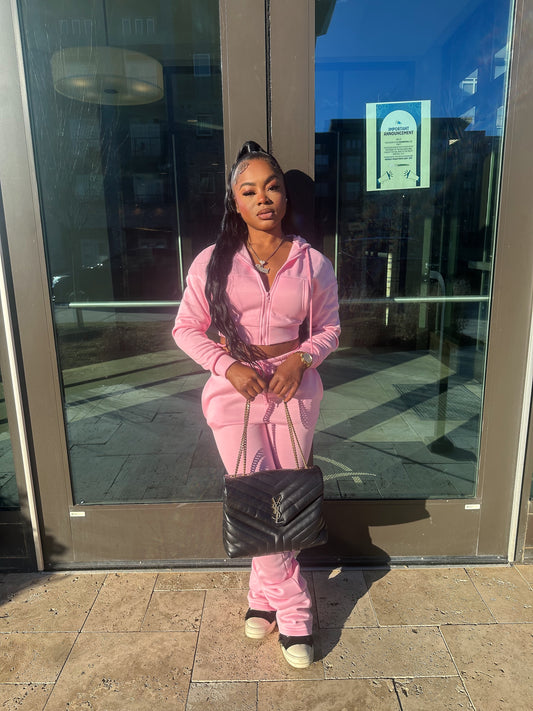 Stacked sweatsuit set
