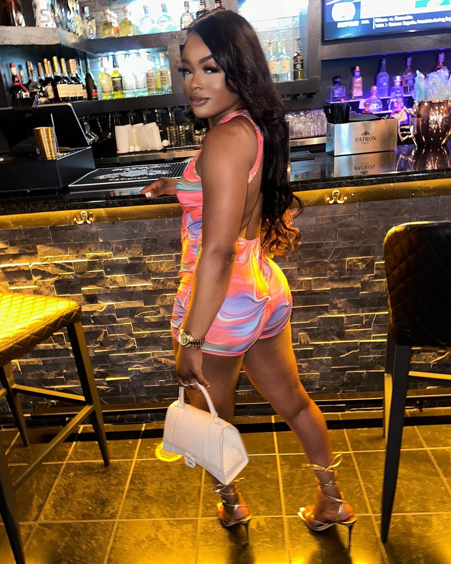 Pink sherbet romper