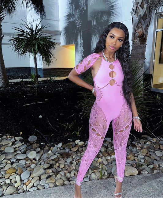 IT GIRL MESH JUMPSUIT
